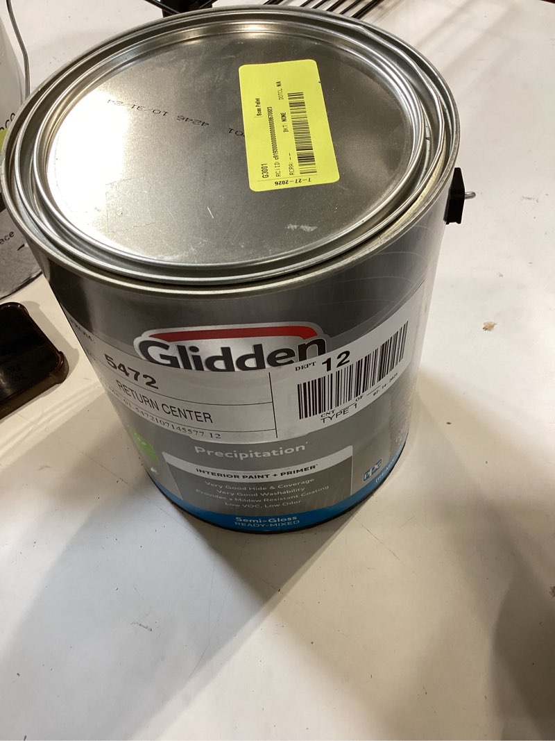 Condition photo showing Good Condition for glidden spred interior wall paint, tintable base, semi-gloss, 1 gallon