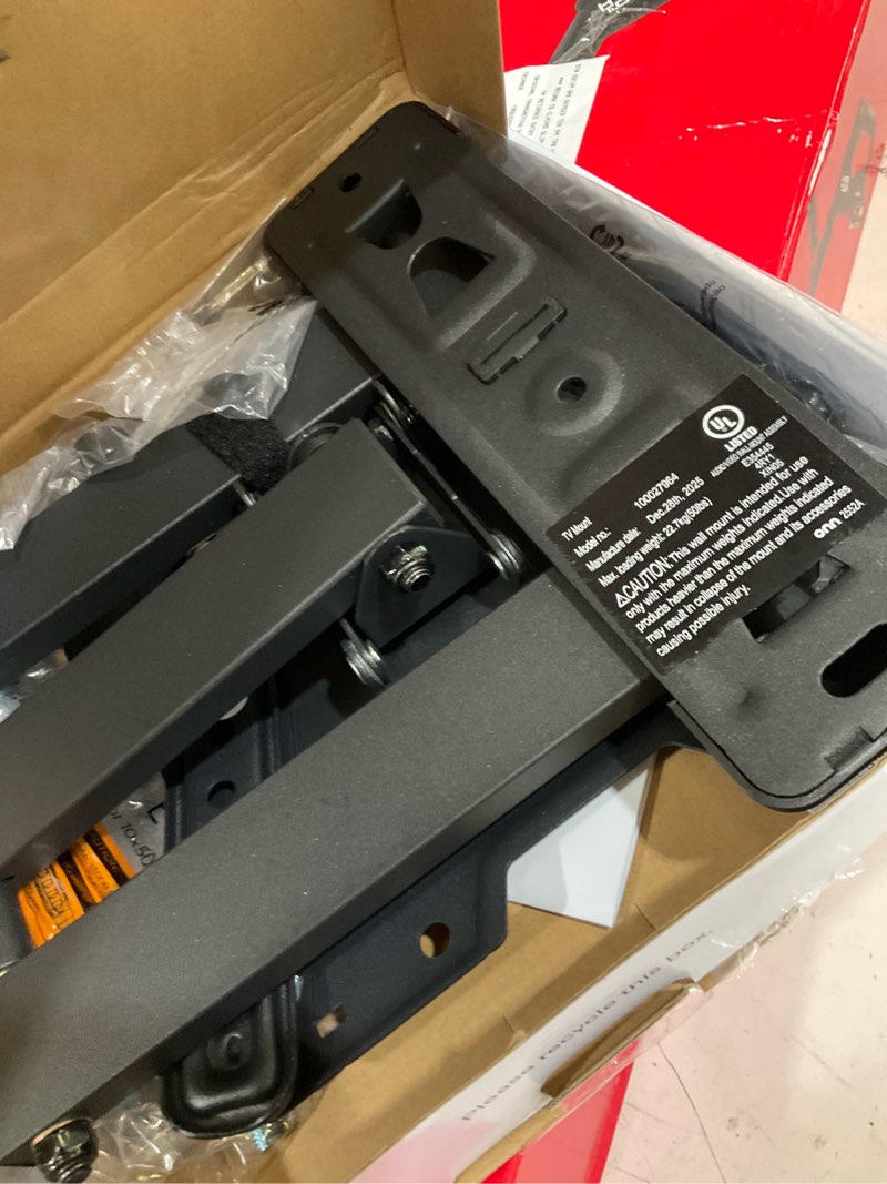Condition photo showing Good Condition for onn full motion tv wall mount for 19" to 50" tvs, ul listed, swivel ±45°, up to +5/-15°tilting