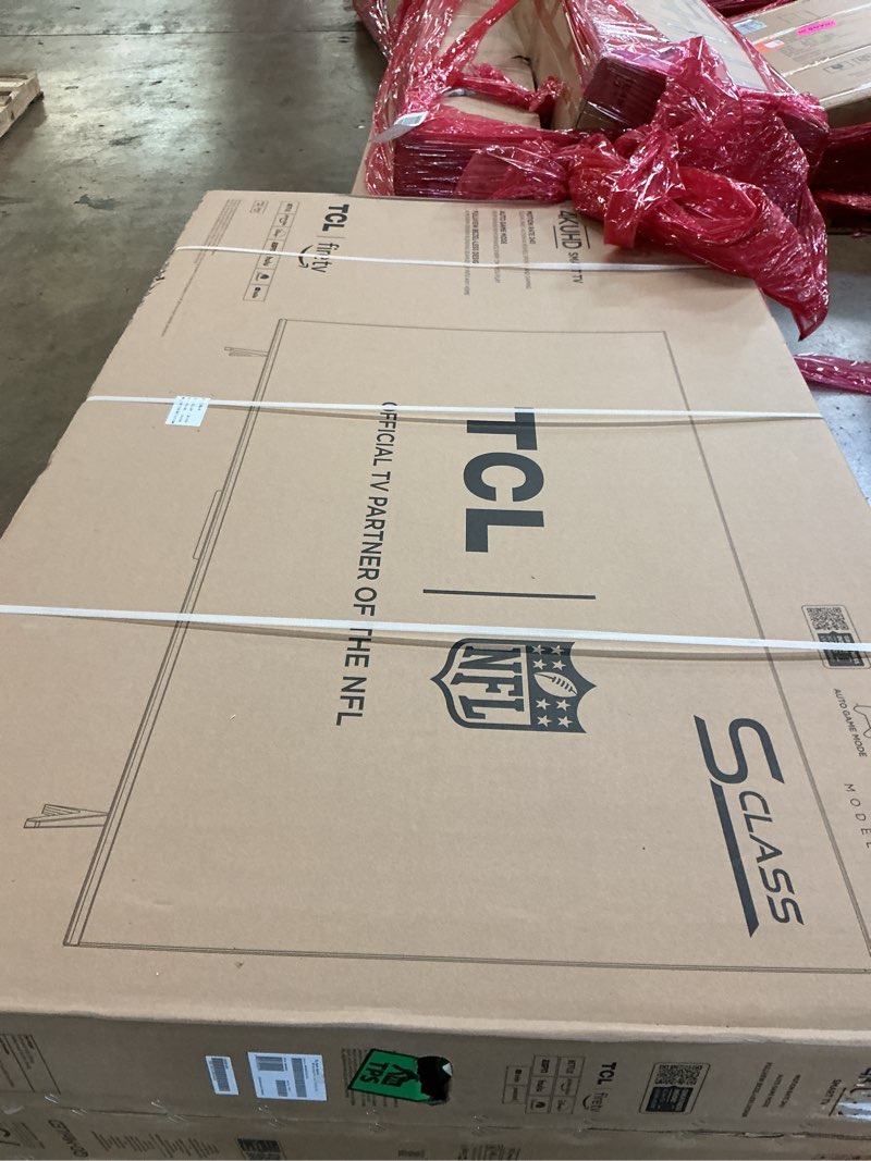 Condition photo showing New/Like New for tcl 75-inch class s5 uhd 4k led smart tv with fire tv (75s551f, 2024 model), dolby vision and atmos, hdr pro+, alexa built-in with voice remote, apple airplay 2 compatibility, streaming television