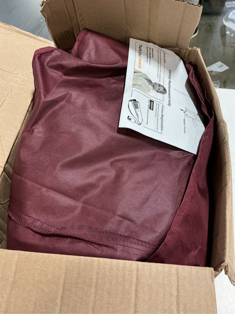 Condition photo showing Good Condition for chankee patio umbrella 9 ft replacement canopy for 8 ribs-dark red canopy only