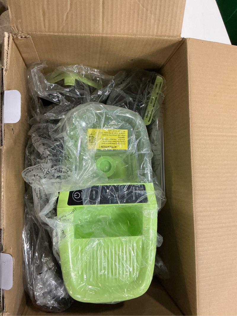 Condition photo showing New/Like New for aaobosi portable carpet cleaner machine, 17kpa upholstery steam cleaner with smart voice prompting, self-cleaning, 4 tools for pets, car, couch and stairs- c688, green