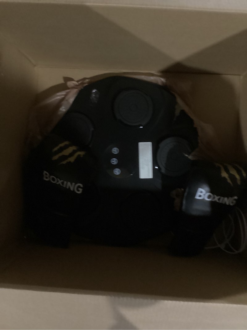 Condition photo showing Good Condition for music boxing machine, interactive punching trainer with boxing gloves, large size wall mounted electronic boxing target for adult kids, 9 modes & 9 speeds