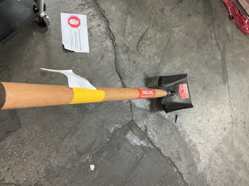 Condition photo showing Good Condition for Craftsman Square Point Long Handle Wood Shovel, 48"