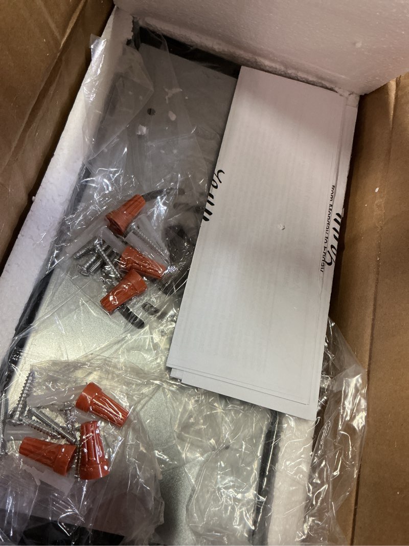 Condition photo showing Good Condition for zeyu 2 Pack LED Wall Mount Lights Indoor, 18W Dimmable Wall sconces for Hallway, 5 Color Temperature Adjustable, Black Finish with Clear Glass Shade, ZTH88B LED-2PK BK