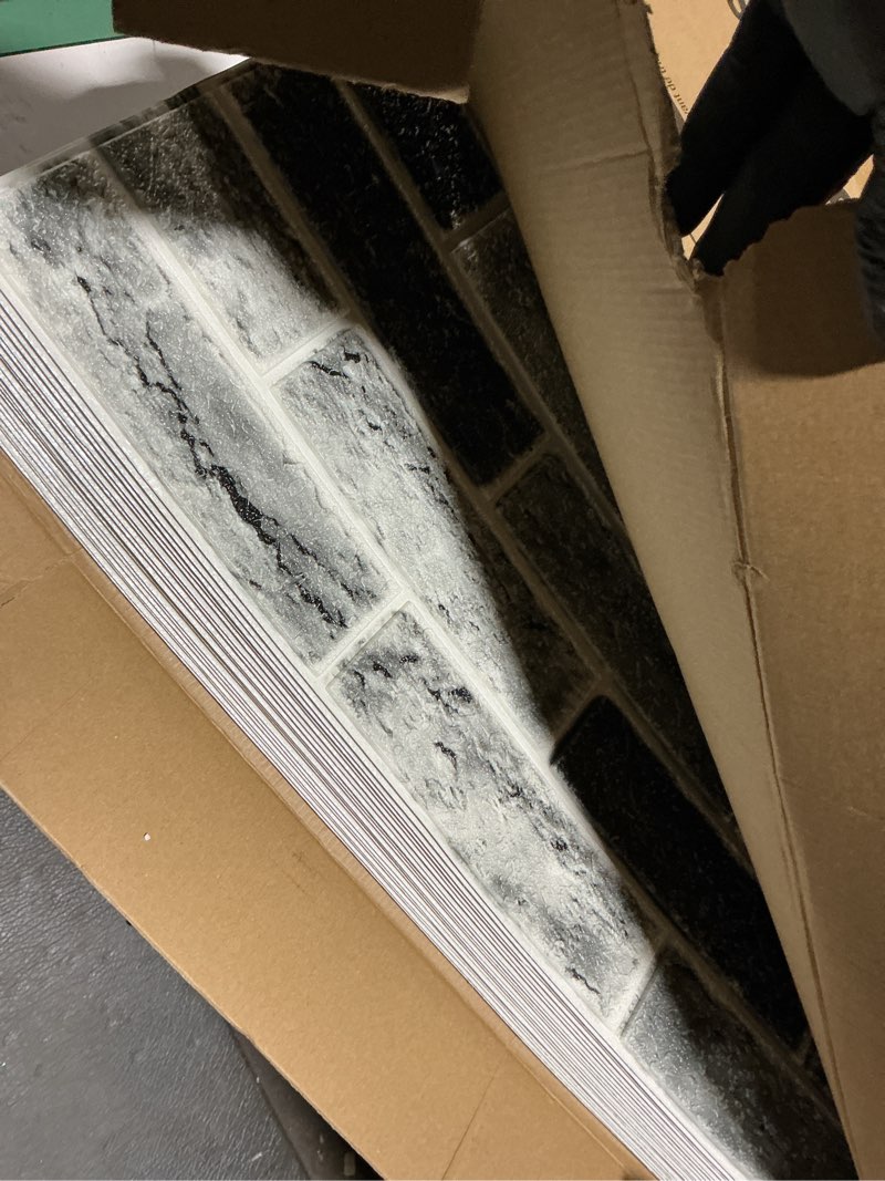 Condition photo showing Good Condition for 20PCS 3D Wall Panels Peel and Stick Foam 3D Brick Wallpaper Peel and Stick Faux Stone Wall Panel Self-Adhesive Wallpaper (20PCS, Rock Color) 20PCS Rock color