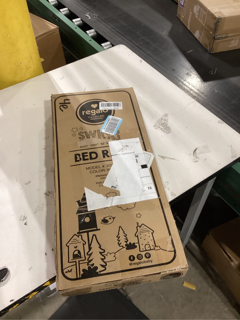 Condition photo showing New/Like New for Regalo Swing Down Bed Rail Guard, with Reinforced Anchor Safety System 43 Inch