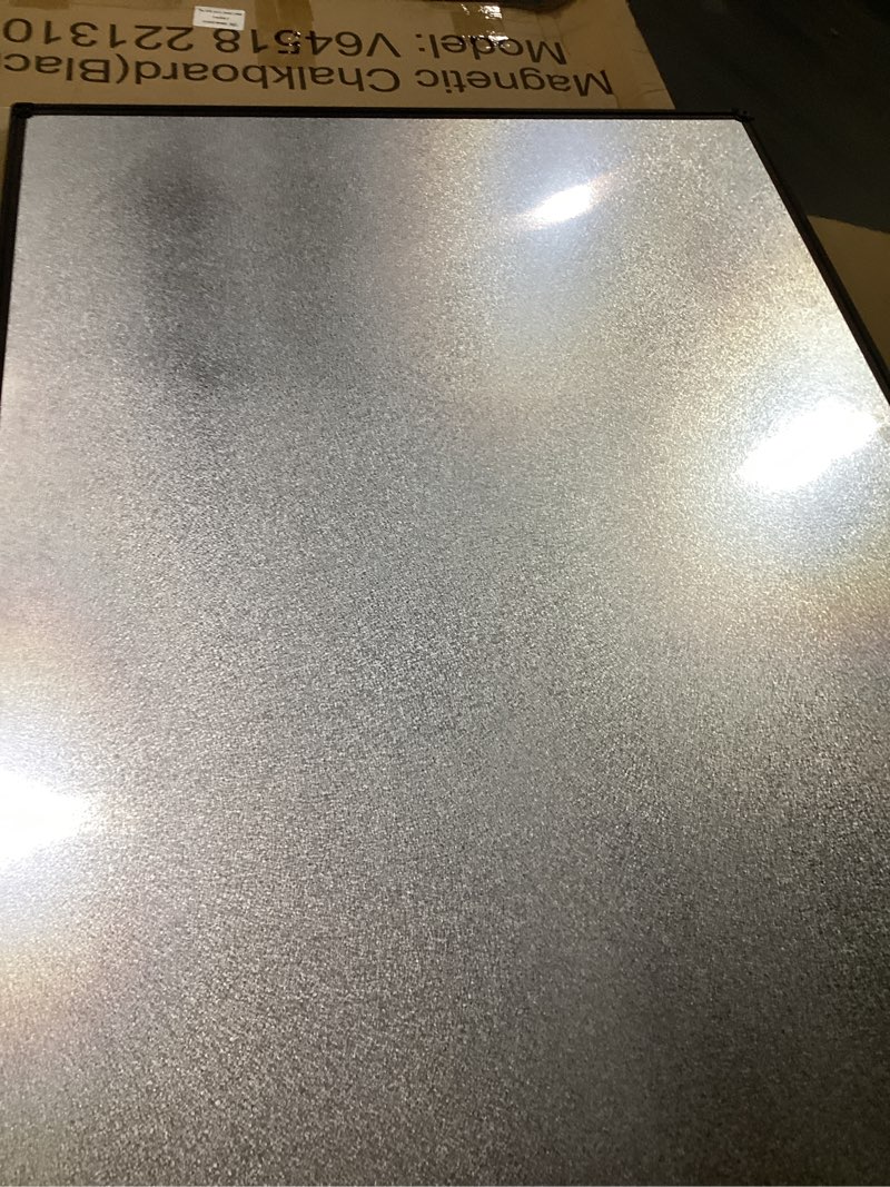 Condition photo showing Good Condition for jiloffice magnetic chalkboard/black board 48 x 36 inch, black aluminum frame board with marker tray for office home and school