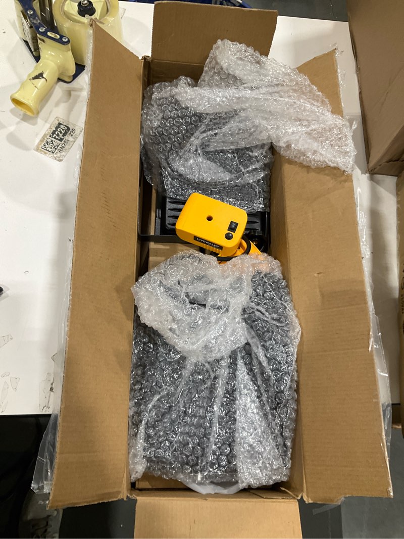 Condition photo showing Good Condition for LIVOWALNY 20000LM LED Work Lights with Stand Compatible with Dewalt Battery, 2PCS 200W Portable Tower Light IP66 Waterproof with 13FT Cord, Tripod Flood Light for Workshop Garage Construction Job Site Compatible with Dewalt 20V Battery