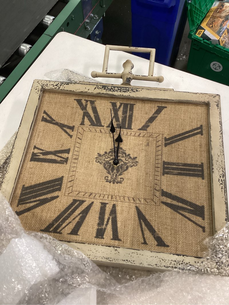 metal wall clock 18\"w, 23\"h
