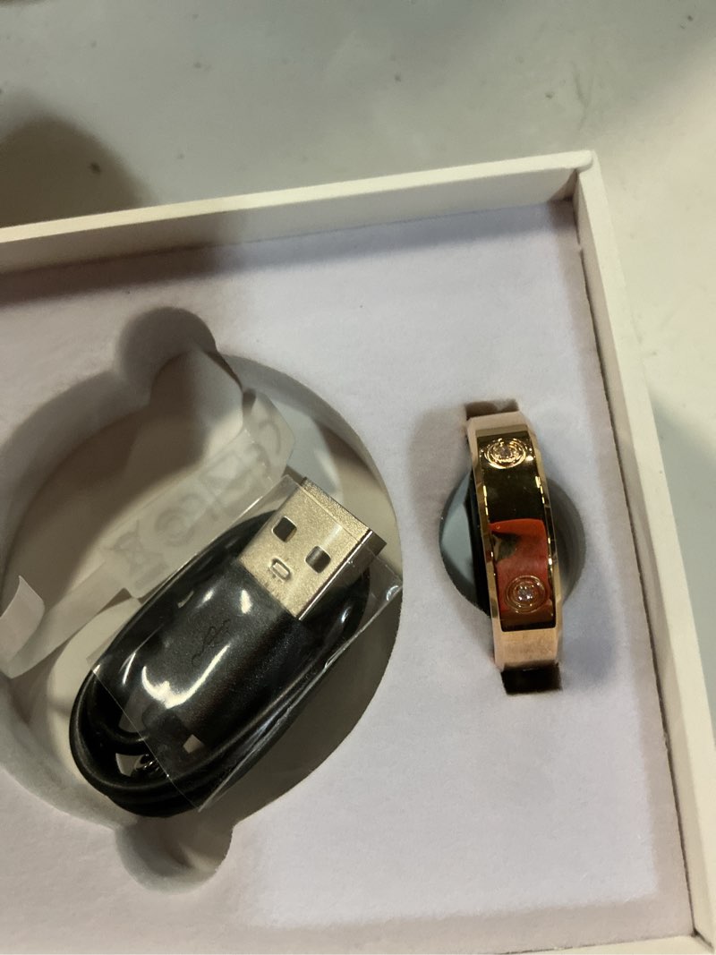 Condition photo showing Good Condition for smart ring for women men diamond fitness tracker sleep heart rate monitor slim smart rings for android ios pedometer calorie step counter ladies rings for women elegant activity tracker wearable silver 11