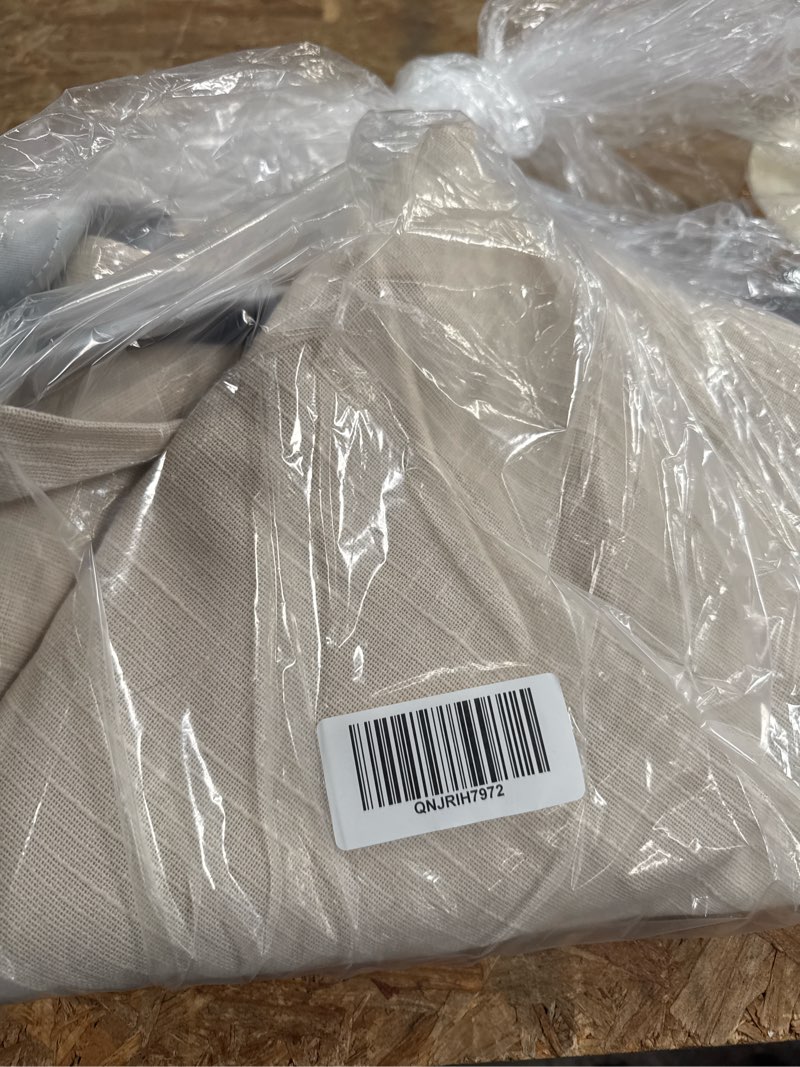 Condition photo showing Good Condition for cotton slub room darkening curtain, 48x108, natural