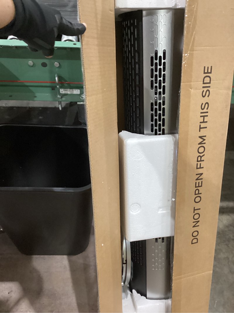 Condition photo showing Good Condition for dreo tower fan and heater combo, 29.2ft/s standing fans for bedroom, 17 levels, 6 modes, 120° oscillation, 42 inch, 12h timer, 25db quiet, with remote, for office, large room, silver