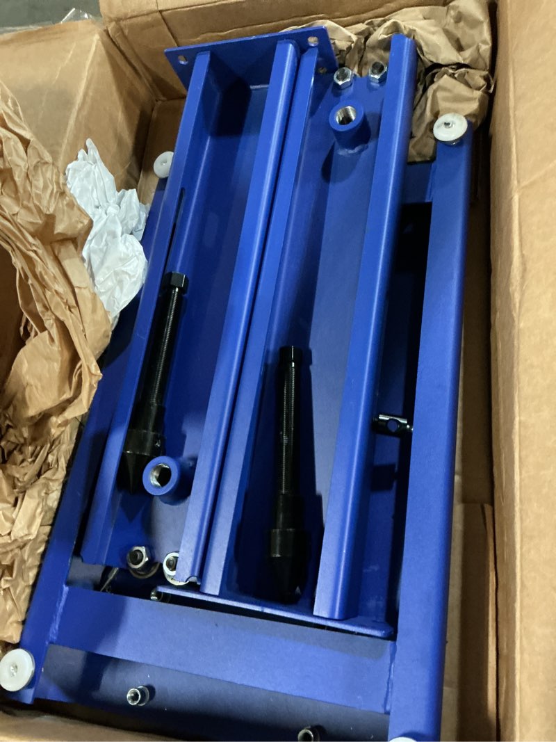 Condition photo showing Good Condition for orion motor tech motorcycle wheel balancer & truing stand, tire balancer stand for motorcycle wheel with adjustable truing pointer, heavy duty bicycle wheel truing stand for sport dirt bike pro