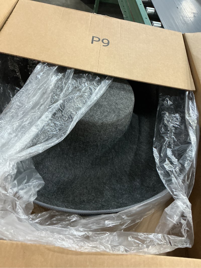 Condition photo showing Good Condition for peekaboo cat tunnel with cute paw window for all breeds of cats, large indoor donut cat cave for play & nap, scratch-resistant & hand-washable, dark gray