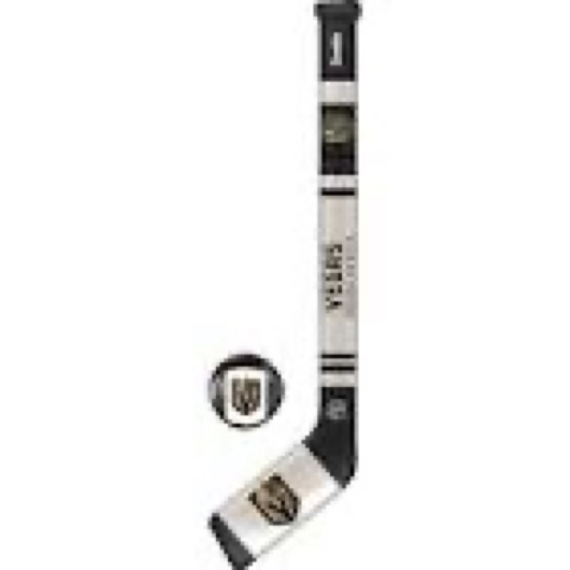franklin sports nhl team mini soft hockey stick set - nhl team soft foam mini hockey stick and ball - great toy for kids vegas golden knights