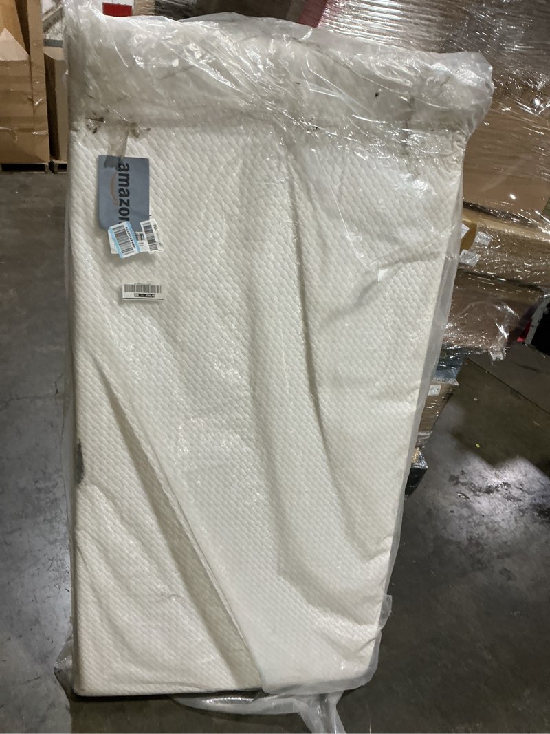 Condition photo showing Good Condition for fdw | 8 inch twin mattress | medium firm | gel memory foam mattress | white | bed in a box, certipur-us certified | pressure relief, cooling ventilated foam | washable removable cover white twin 8 in