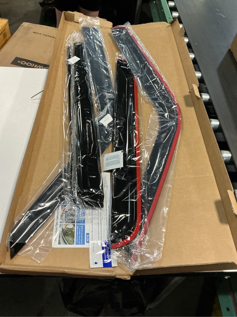 Condition photo showing Good Condition for window visors for 2007-2018 jeep patriot, rain guards shields vent deflector shade dark smoke 2008 2009 2010 2011 2012 2013 2014 2015 2016 2017, tape-on, 4pcs for 2007-2018 | jeep patriot | out-channel