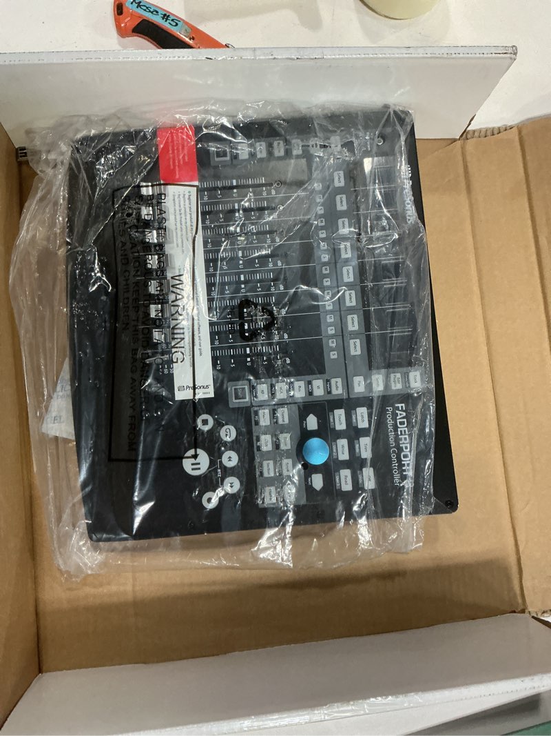 Condition photo showing As Is for presonus faderport 8 daw controller with studio one pro software