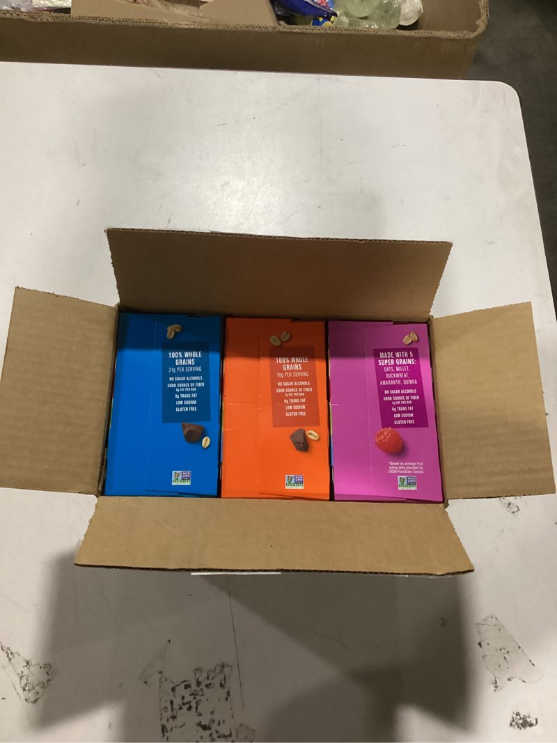 Condition photo showing Good Condition for KIND Nut Bars, Favorites Variety Pack, Dark Chocolate Nuts and Sea Salt, Peanut Butter Dark Chocolate, Caramel Almond and Sea Salt, Gluten Free, Up to 7g Protein, 18 Count