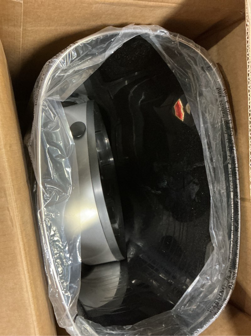 Condition photo showing Good Condition for NINESTARS DZT-50-9 Automatic Touchless Infrared Motion Sensor Trash Can, 13 Gal 50L, Stainless Steel Base (Oval, Silver/Black Lid)