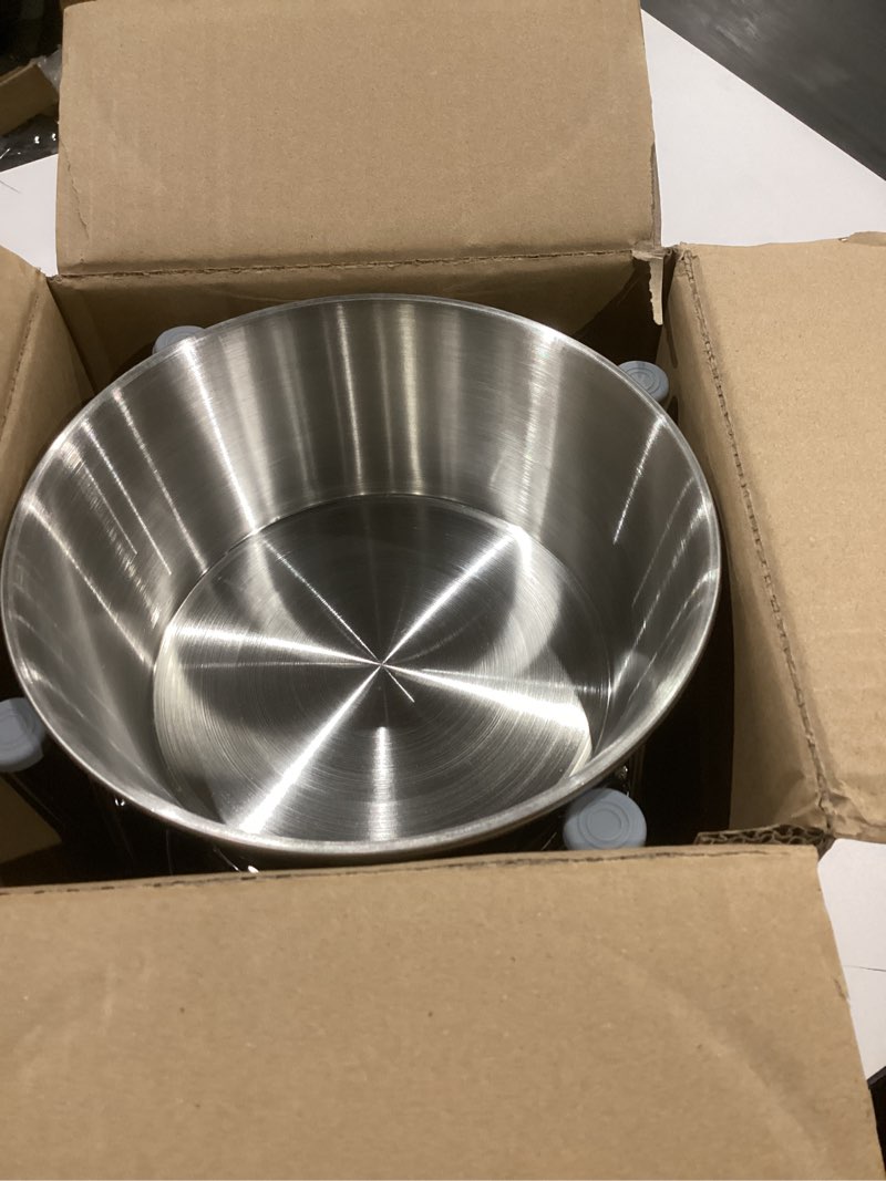 Condition photo showing Good Condition for Elevated Dog Bowls for Large & Medium Dogs - Stainless Steel 64oz/8 Cup Raised Feeder with Non-Slip Base, Dual Food & Water Bowls 2-Pack 8 Cups Raised Bowl