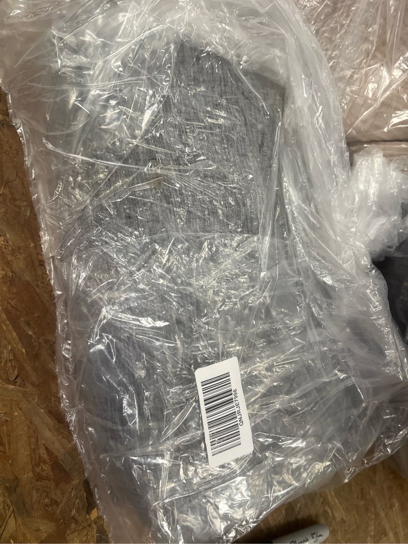 Condition photo showing Good Condition for european linen chambray sheet set, king, charcoal chambray