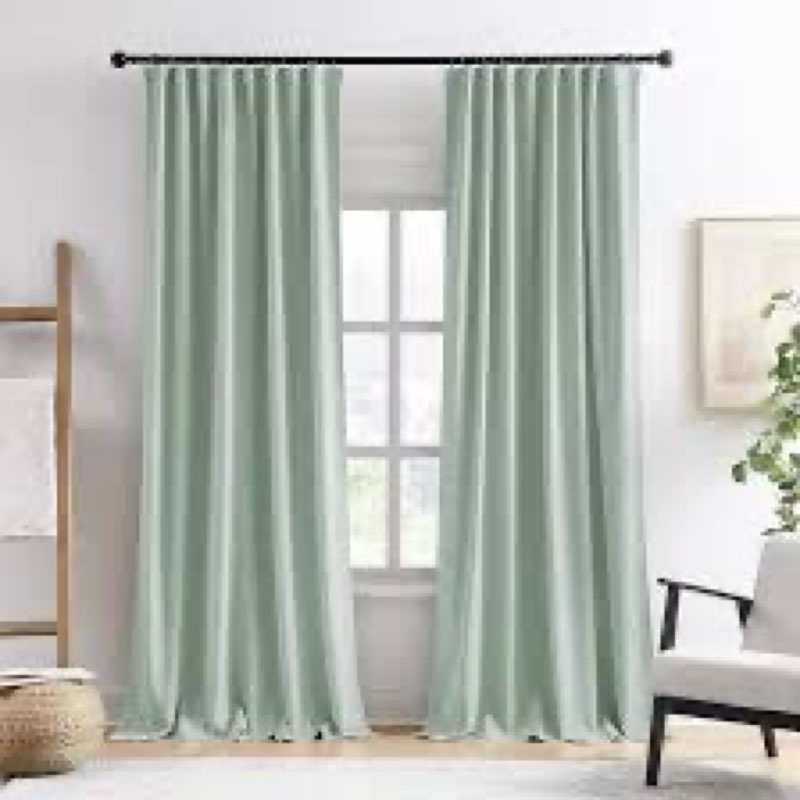 european linen curtain 48”x96”