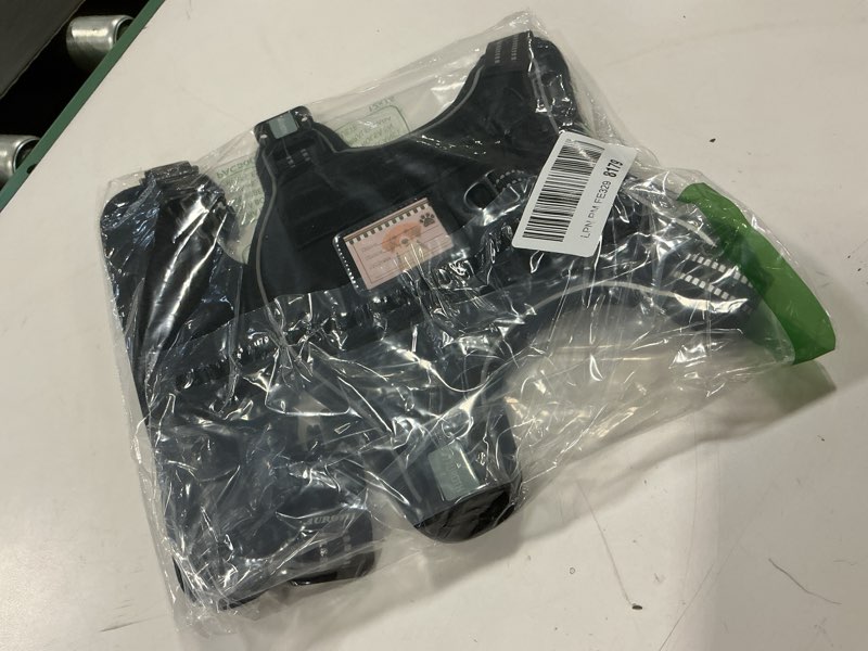 Condition photo showing Good Condition for rabbitgoo Dog Harness No Pull with 2 Leash Clips, Adjustable Soft Padded, Reflective Oxford No Choke Pet Vest with Easy Control Handle for Large Dogs, Black, L Large Black