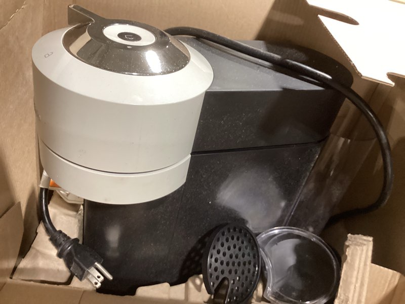 Condition photo showing Good Condition for Nespresso Vertuo Next Coffee and Espresso Maker by Breville, Light Grey Machine Only Gray