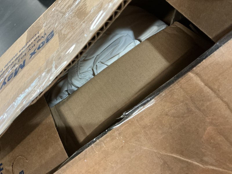 Condition photo showing As Is for apsmile oversized king down feather fibers duvet insert - ultra-soft all season down feather fibers comforter hotel collection comforter, fluffy medium warmth (white, 120"x98") oversized king white/all season