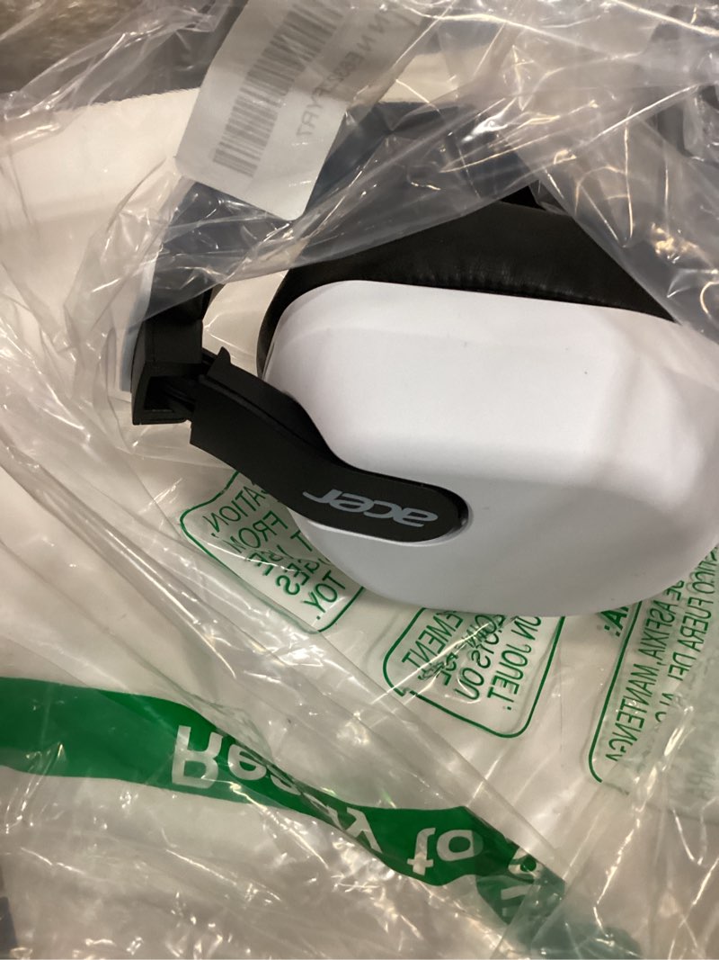 Condition photo showing Good Condition for acer wireless gaming headset for ps5/ps4, pc, mac, 2.4ghz & bluetooth 6.0 gaming headphone with flip-to-mute mic, lightweight glasses-friendly, 70h battery - white