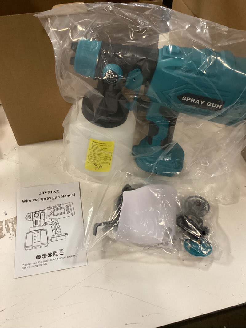 Condition photo showing Good Condition for Paint Sprayer Compatible with Makita 18V Li-ion Battery, 200W HVLP Spray Paint Gun Tool,Copper Nozzle, Easy to Clean, for Furniture, Fence, Walls, Ceiling, Door etc. (No Battery) for Makita