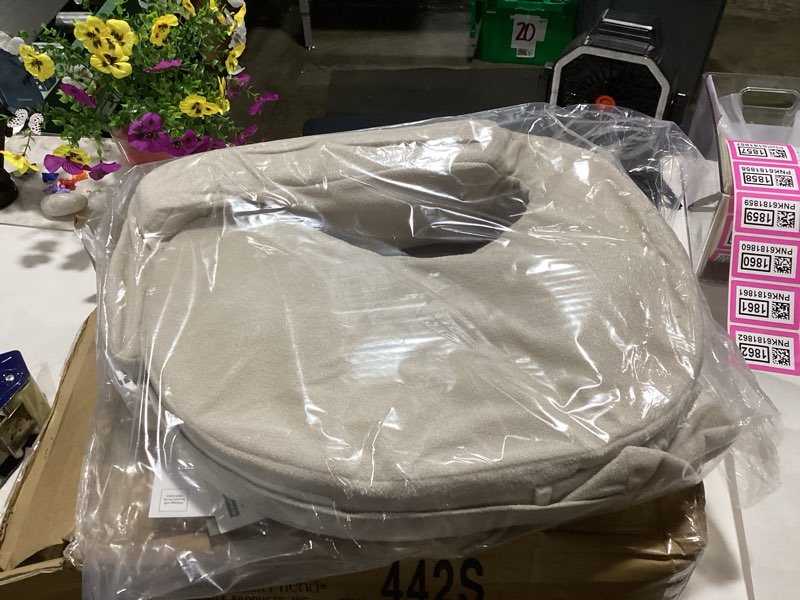 Condition photo showing New/Like New for my brest friend nursing pillow - deluxe - enhanced comfort w/slipcover - ergonomic design for ultimate breastfeeding support for mom & baby - adjustable backrest and handy side pocket, soft sand