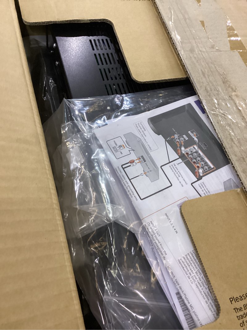 Condition photo showing As Is for Sony STRDH190 2-ch Home Stereo Receiver with Phono Inputs & Bluetooth Black Stereo Receiver Receiver