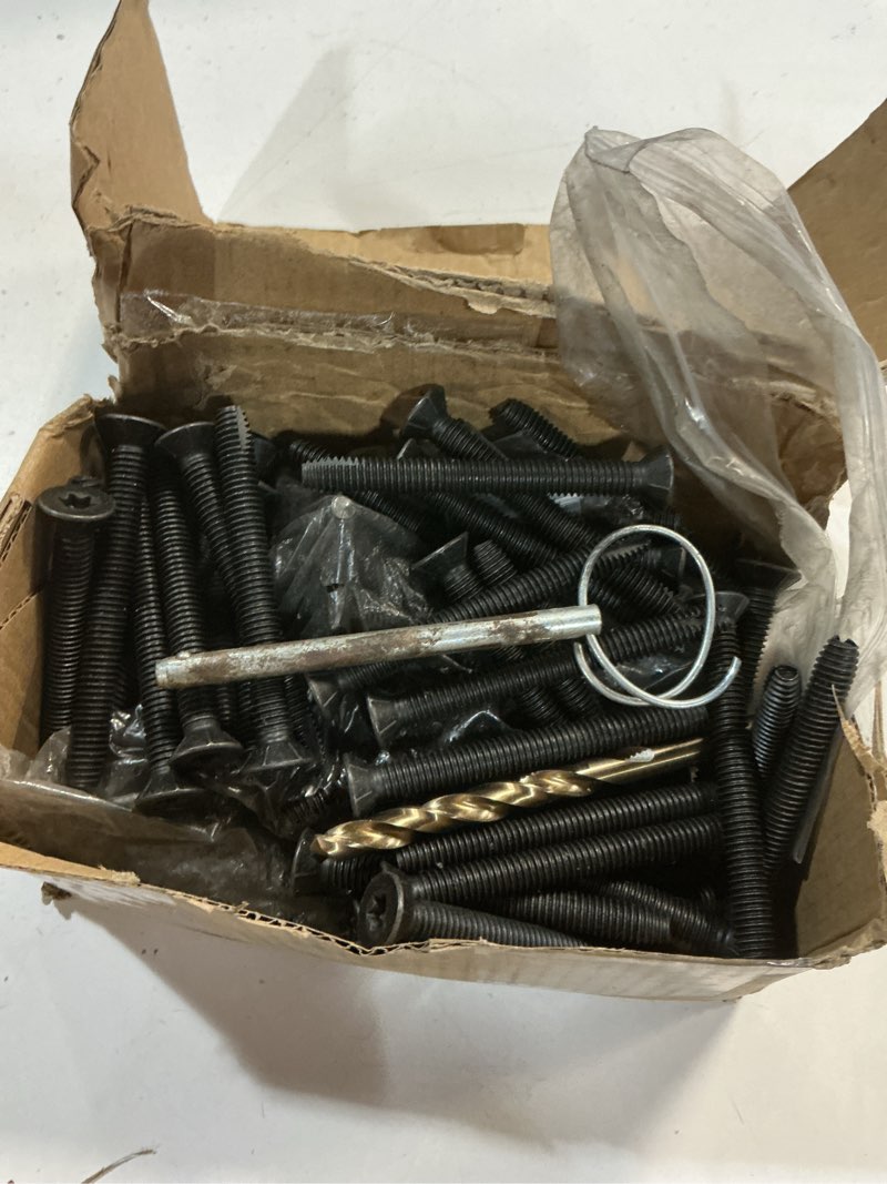 Condition photo showing As Is for 5/16-18 x 3" Flat Head Thread Cutting Self Drilling Deck Screws, Type 7, Star Drive T-30, Steel Floorboard Thread Cutting Screws for Wood & Metal-100 Pack 5/16-18 x 3" 100