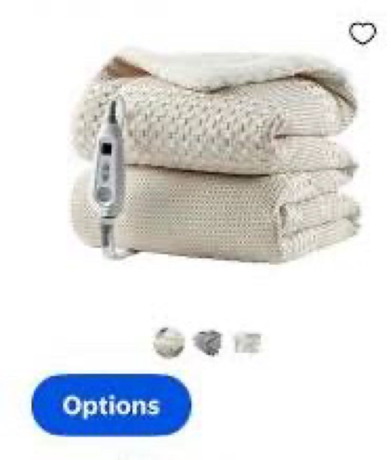GARVEE Heated Electric Blanket Queen,Dual Control 90“x84\" Soft Waffle Weave Fast Heating Blankets,10 Heating Levels&1-12 Hours Auto Off,White