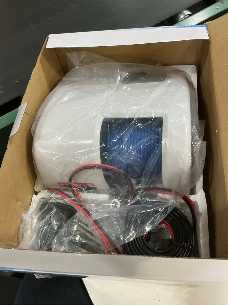Condition photo showing Good Condition for electric anchor winch, 25lbs marine electric windlass with remote control 12v saltwater boat windlass kit with 100-feet pre-wound anchor rope?white