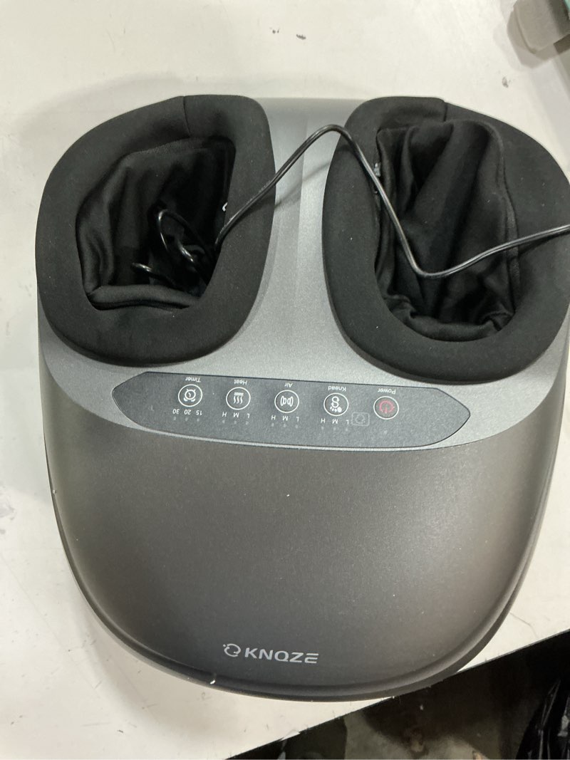 Condition photo showing As Is for Shiatsu Foot Massager Machine with Heat & Remote, 2026 Upgraded Deep Kneading Feet Massager for Plantar Fasciitis & Neuropathy, 3 Heat Levels, Multi-Mode Massage, Auto-Off Timers, Gifts for Women Men Gray