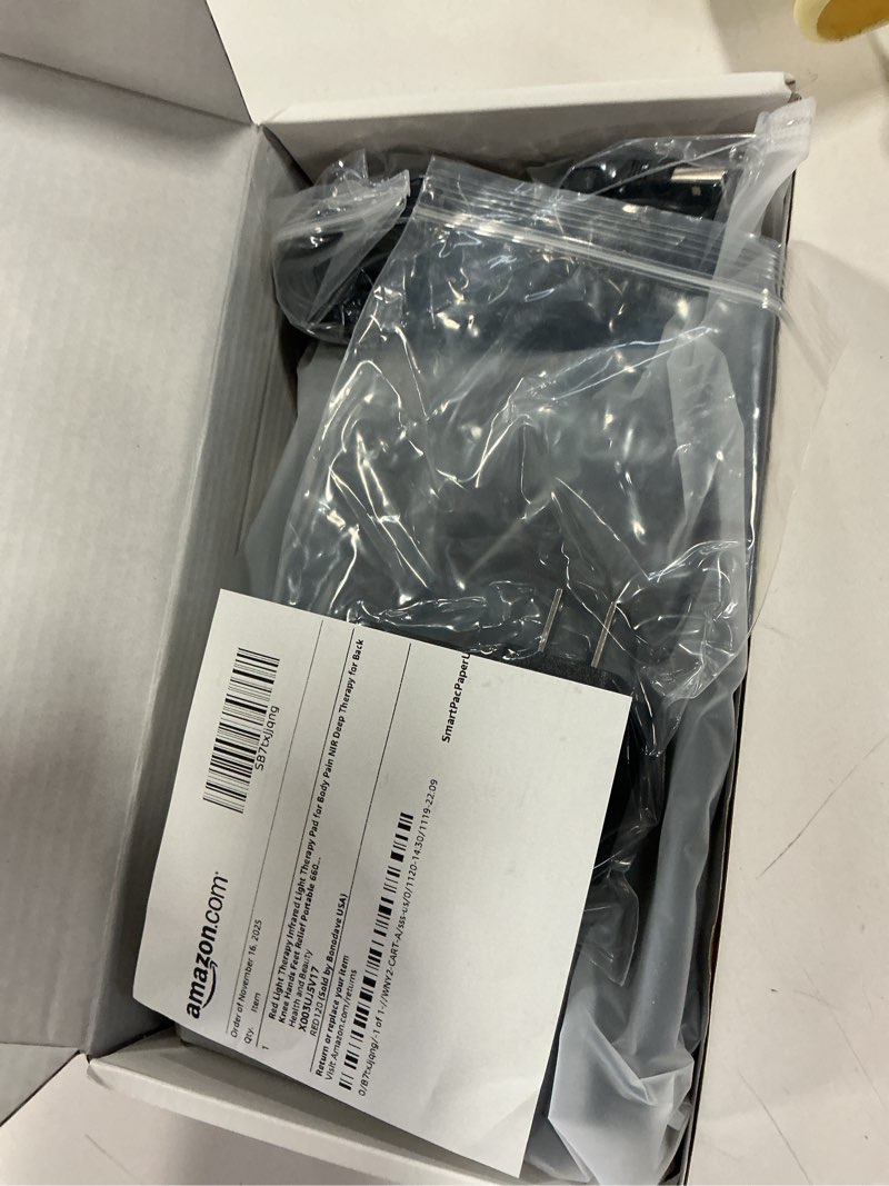 Condition photo showing New/Like New for Red Light Therapy Infrared Light Therapy Pad for Body Pain NIR Deep Therapy for Back Knee Hands Feet Relief Portable 660nm 850nm Home Heating Light Therapy Wrap Belt Gift for Women Men