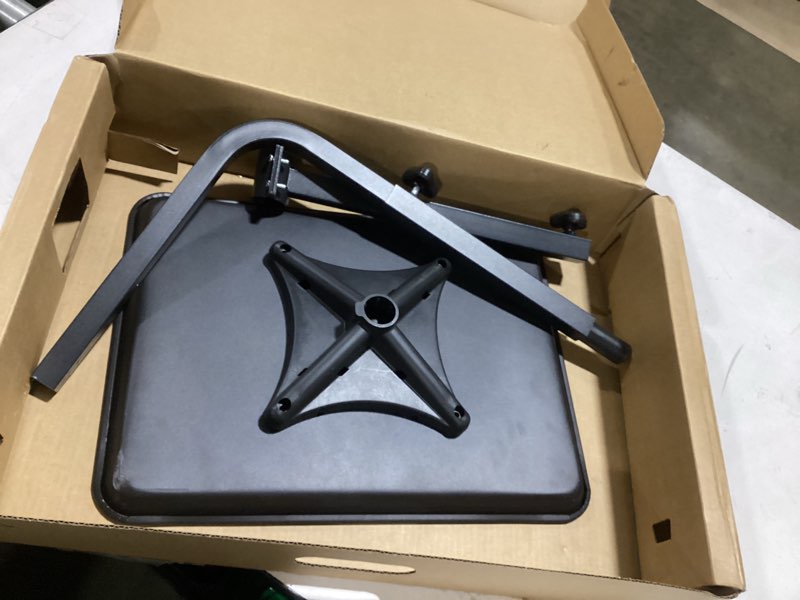 Condition photo showing Good Condition for Salon Tray for Hair Stylist Steel Salon Tray Attached to Chair 360 Degree Rotating Salon Tray for Barber Chairs Hairdressing Tools Tattoo(Black)