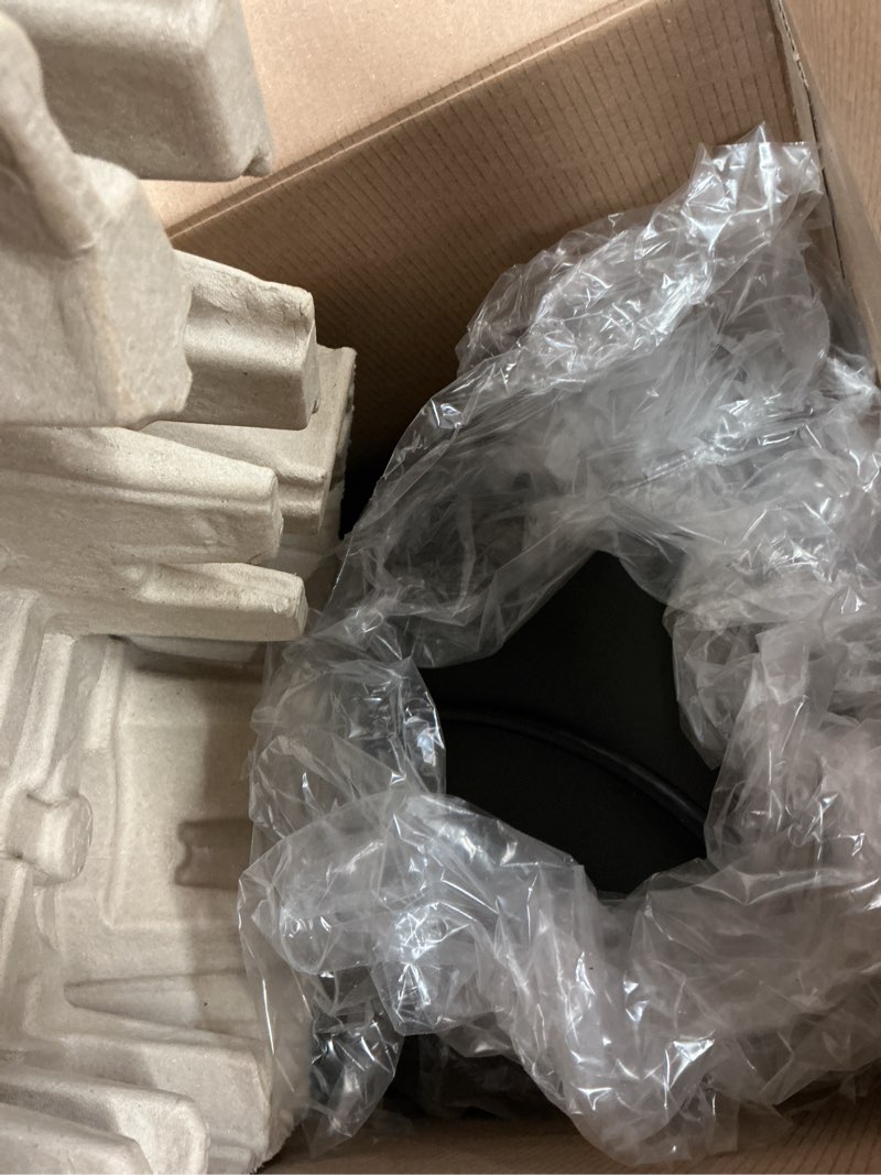 Condition photo showing As Is for Nespresso Festive Vertuo Pop+ Coffee and Espresso Maker by Breville, Matte Black Gold, 37.2 Fl Oz capacity Machine Only Matte Black Gold