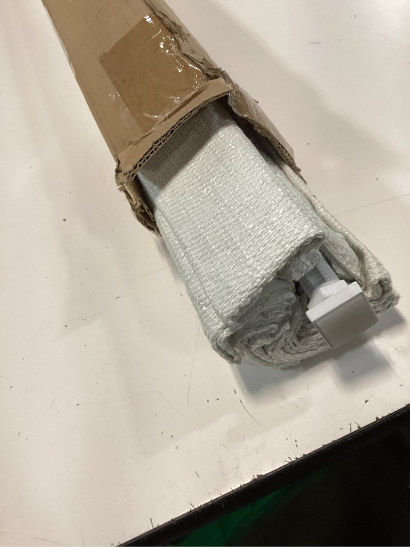 Condition photo showing Good Condition for no tools no drill cordless roman shades for indoor windows 100% blackout, for window size 39" w × 64" h white white 39" w × 64" h