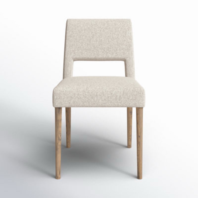 ermine upholstered side chair