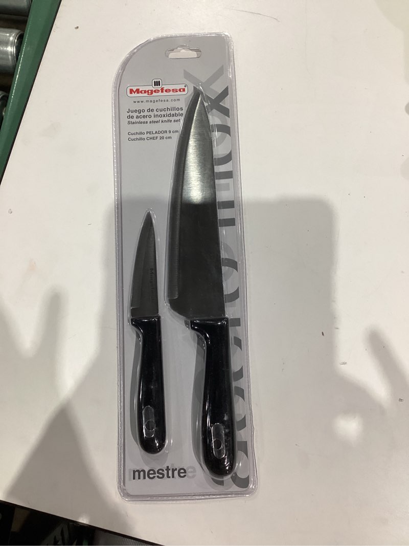 Condition photo showing New/Like New for WÜSTHOF Gourmet 2-Piece Chef's Knife Set,Black 8" Knife Set