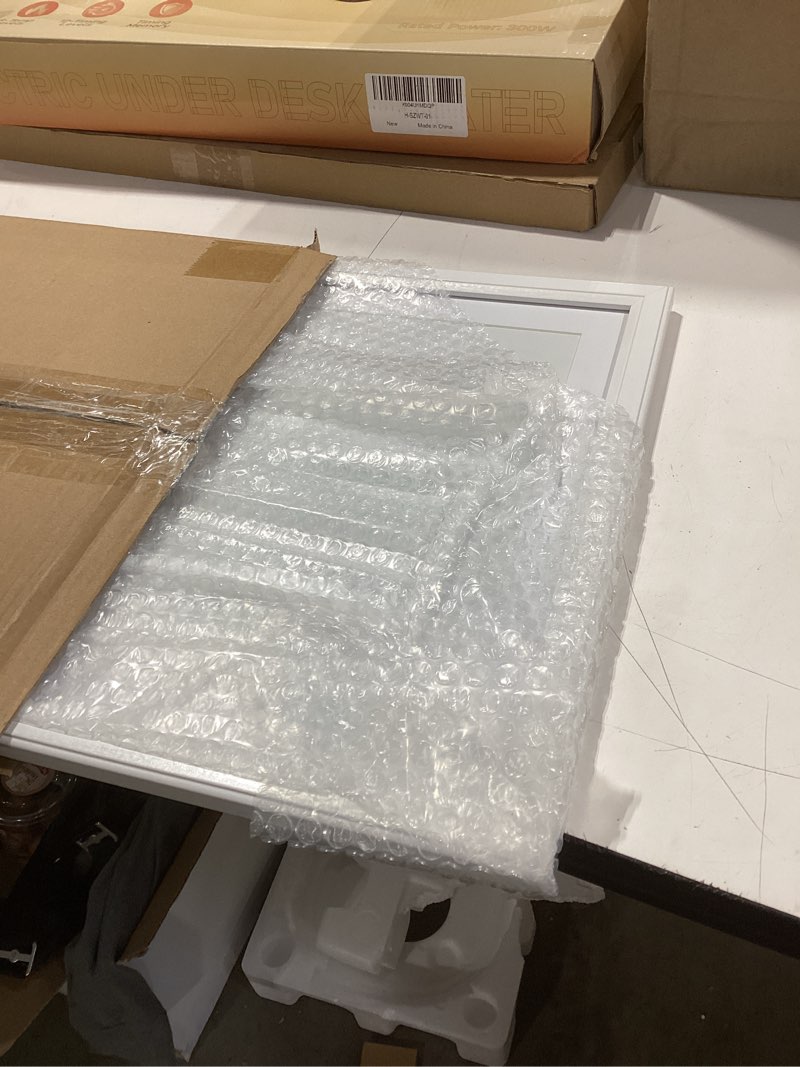 Condition photo showing Good Condition for KTKDE 13x19 Picture Frame White, Wall Gallery Poster Frames Wooden, Shatter Resistant Glass, Rectangle Photo Frame for Photos,Studio Hanging Posters & Best gift