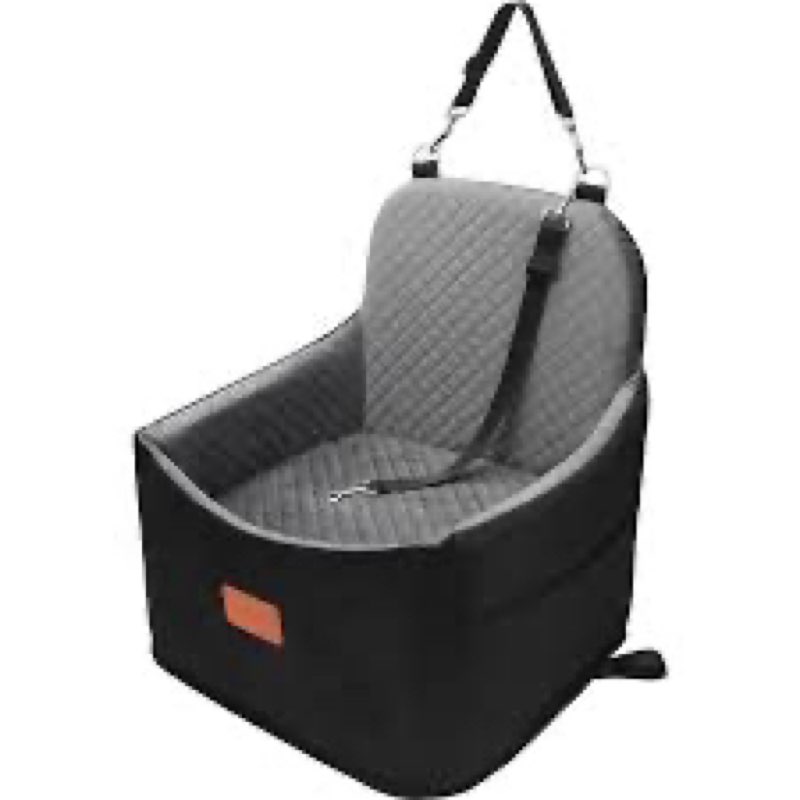 Eimuzure Dog Car Seat up to 35lbs – 6'' Elevated Dog Booster Seat & Travel Bed, Machine Washable, No