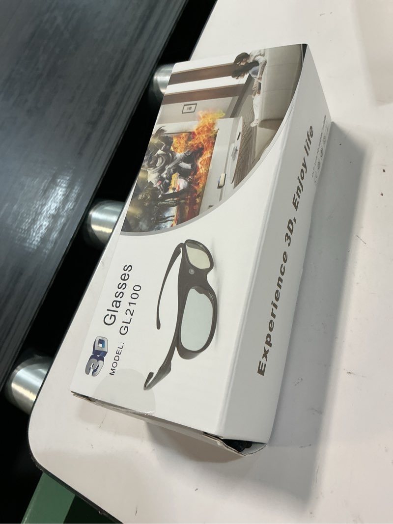 Condition photo showing New/Like New for elephas dlp link 3d glasses, 144hz active shutter for dlp projector, 1 pack | 1000:1 contrast | rechargeable, 2h charge=30h use | for acer, viewsonic, benq, optoma, panasonic, dell projectors mini black