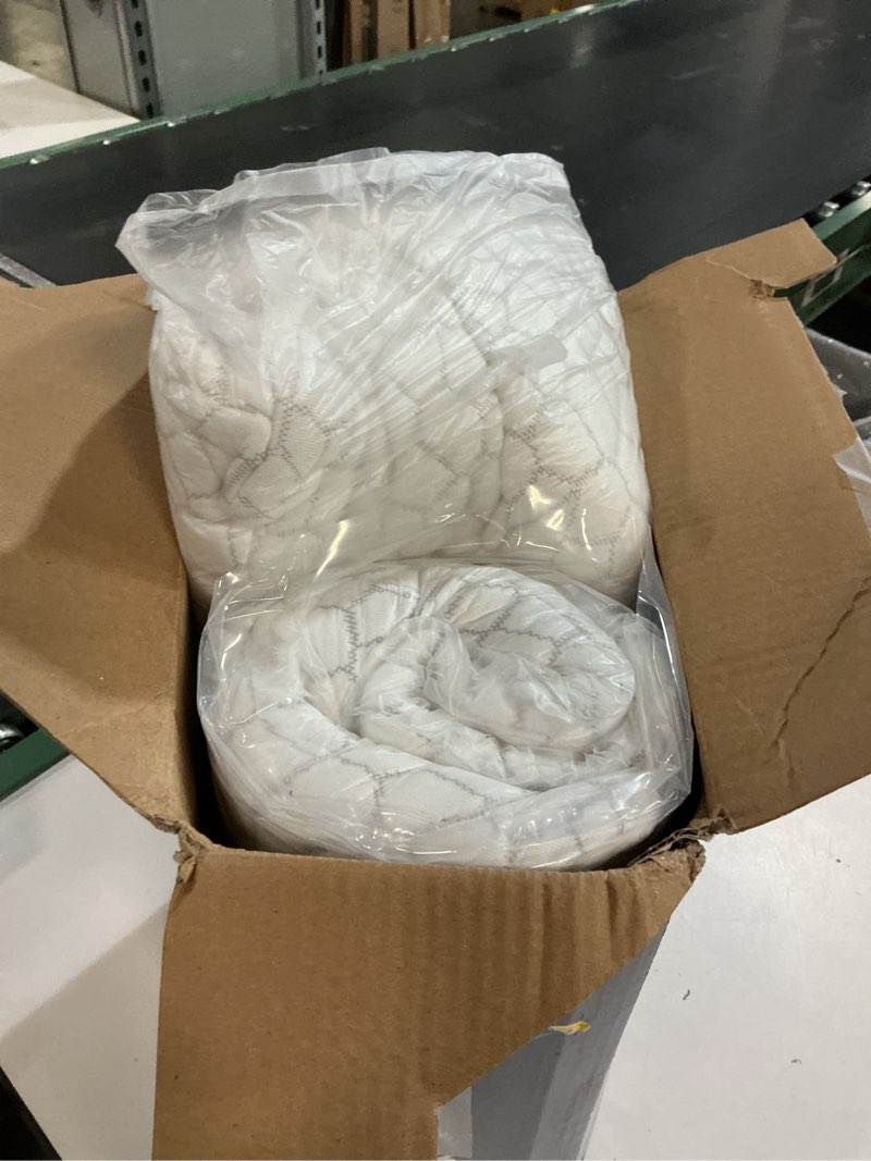 Condition photo showing Good Condition for cooling pillow king size set of 2, adjustable bed pillows for sleeping, luxury shredded memory foam side sleeper pillows, firm cervical neck pillow for side sleepers neck pain-cool cervical pillows king (2 count) crescent white(cooling)