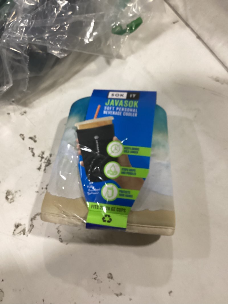 Condition photo showing Good Condition for sok it javasok iced coffee & cold soda insulated neoprene cup sleeve (ay, bay bay!, medium: 22-28oz) ay, bay bay! medium: 22 - 28oz