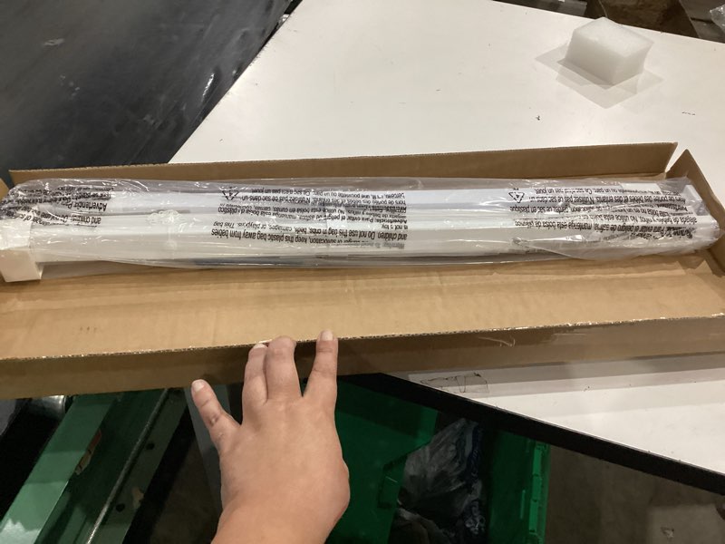 Condition photo showing Good Condition for lazblinds no tools no drill cordless 1" vinyl mini blinds, 100% privacy s-curve blinds for indoor windows, room darkening horizontal window blinds and shades for home, 27" w x 36" h, white white 27" w x 36" h